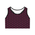 Asanoha Pattern / Stylish Sports Bra for Comfort and Performance / Pink