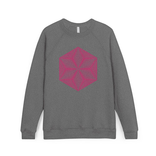 Asanoha Geometric Graphic Cozy Unisex Fleece Pullover for Relaxation