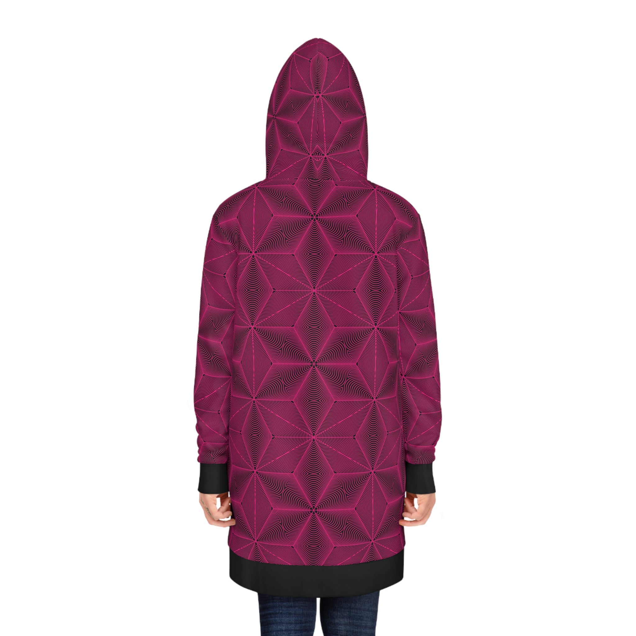 Asanoha Sacred Geometry Graphi Women's Hoodie Dress