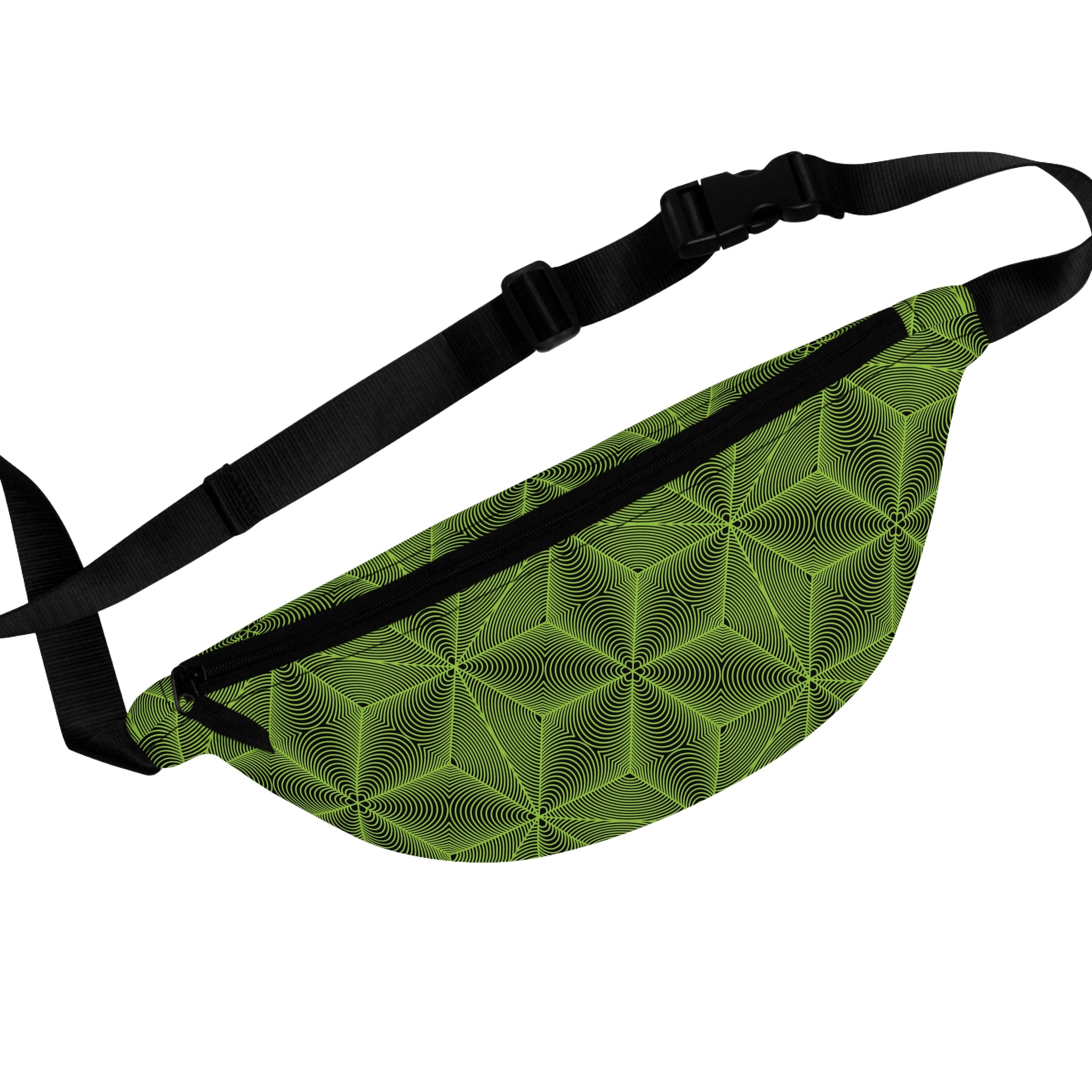 Asanoha Sacred Geometry Fanny Pack / Green
