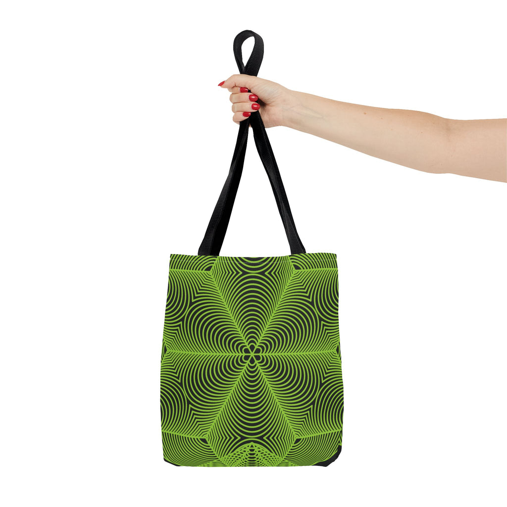 Asanoha Graphic Tote Bag /  Green