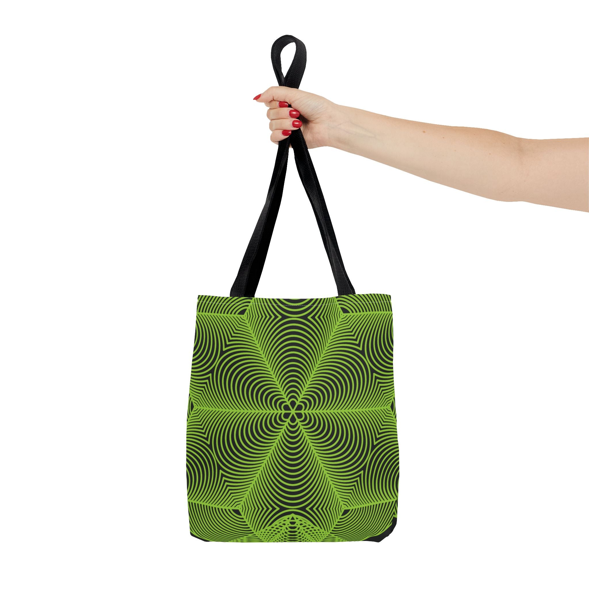 Asanoha Graphic Tote Bag /  Green