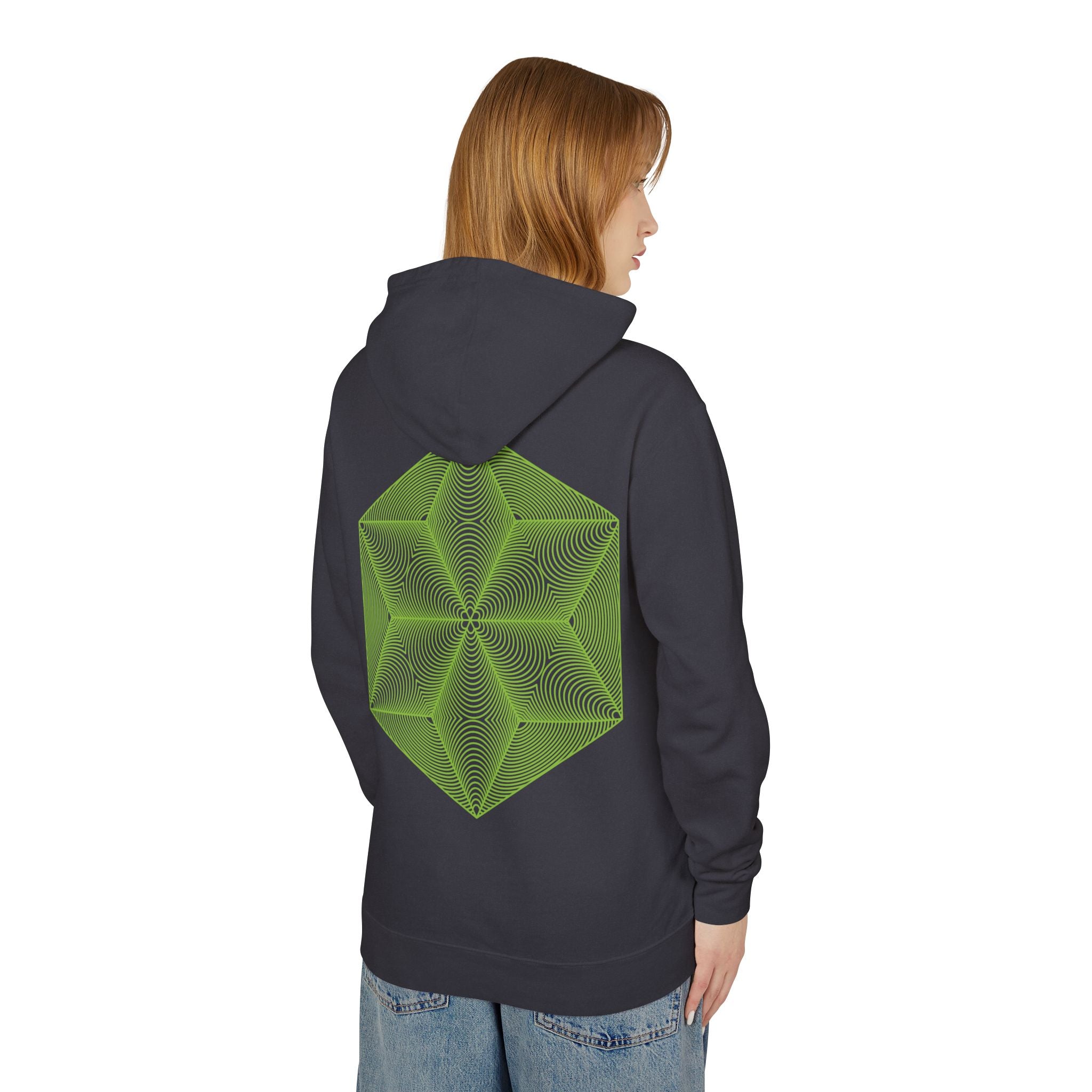 Asanoha Graphic Unisex Hooded Sweatshirt