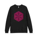 Asanoha Geometric Graphic Cozy Unisex Fleece Pullover for Relaxation