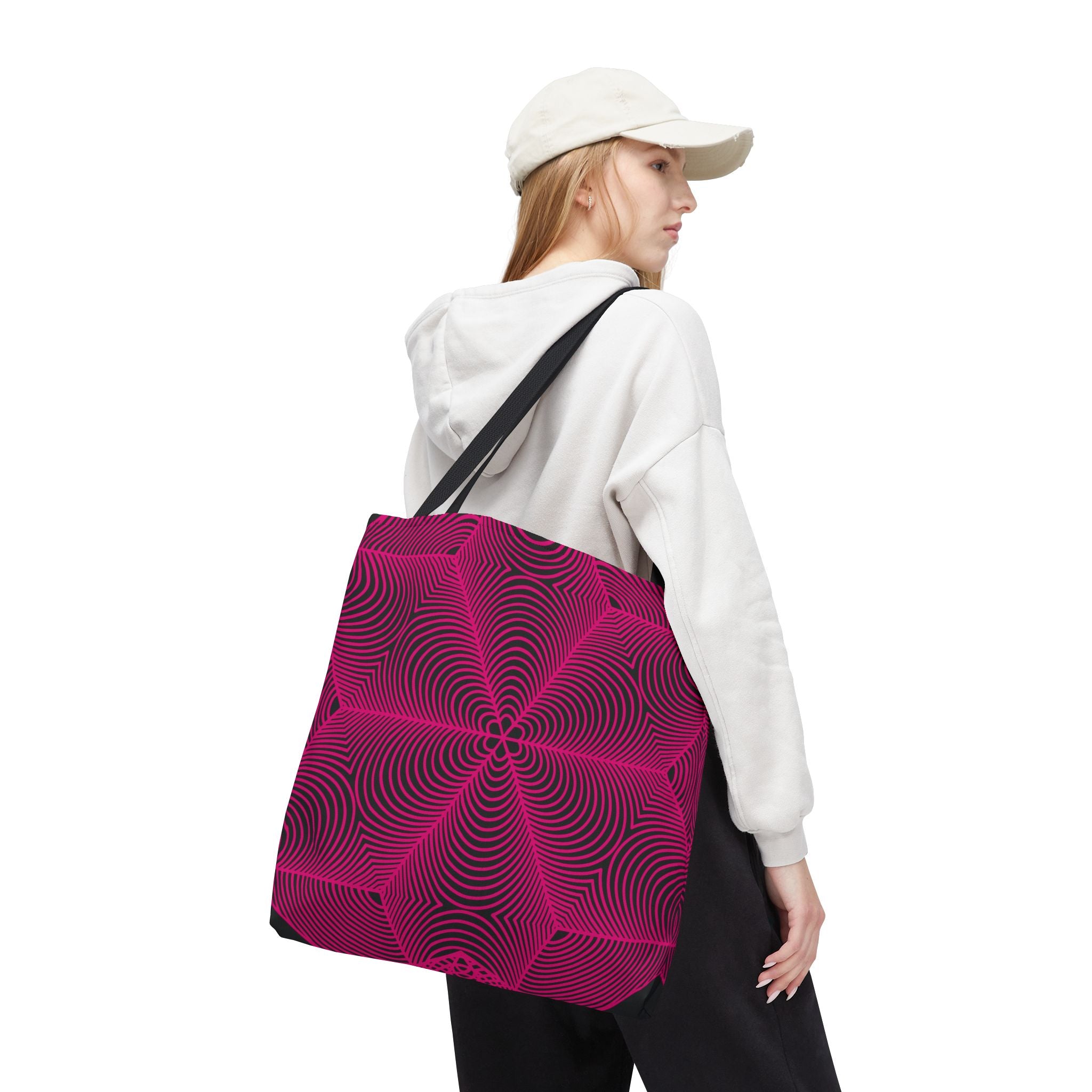 Asanoha Graphic Tote Bag / Pink