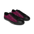 Asanoha Sacred Geometry Graphi Plum Canvas Sneakers