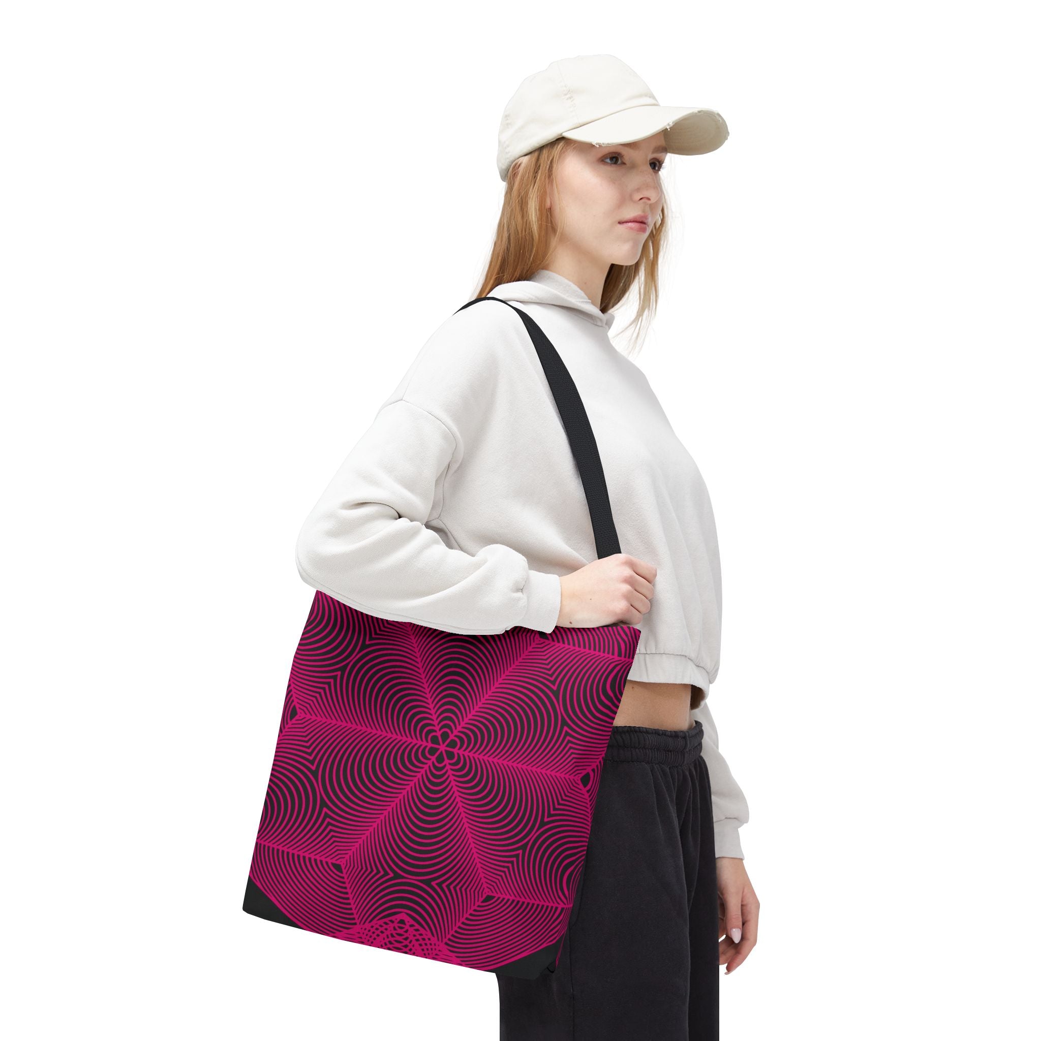 Asanoha Graphic Tote Bag / Pink