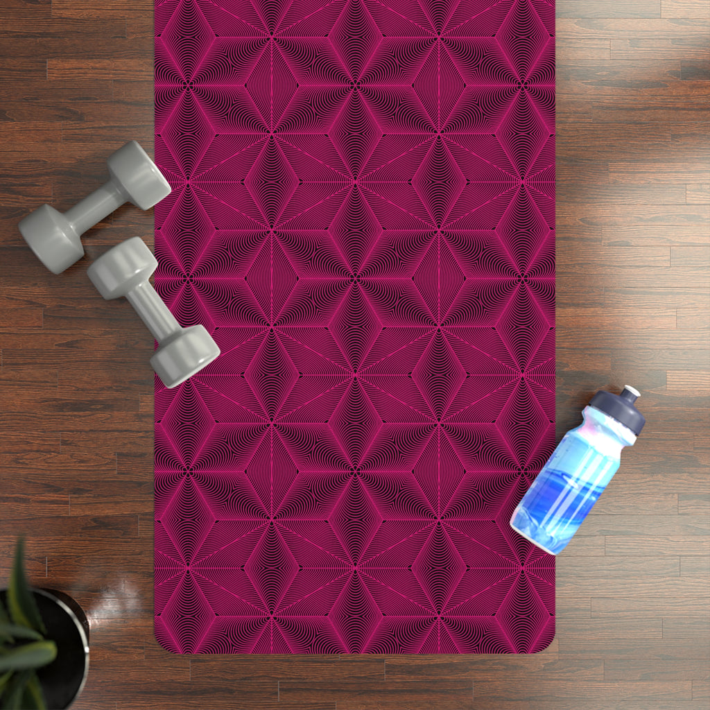 Asanoha Sacred Geometry Graphi Eco Rubber Yoga Mat